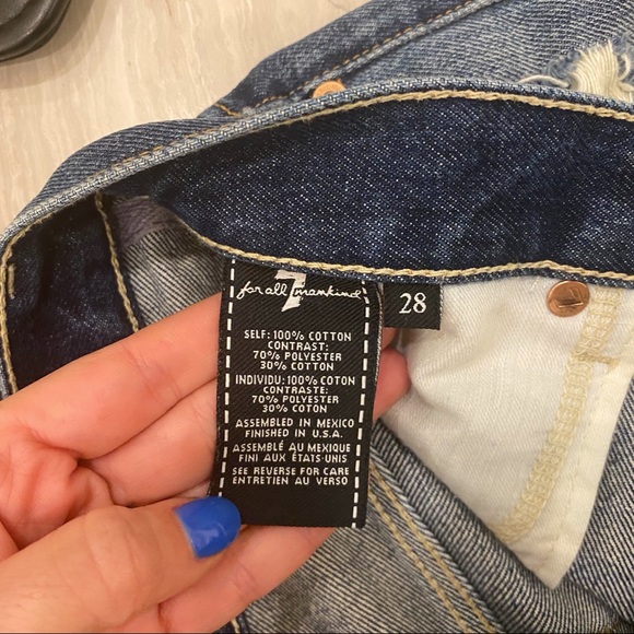 7 for all mankind distressed shorts: Orig. $138 - Picture 2 of 6